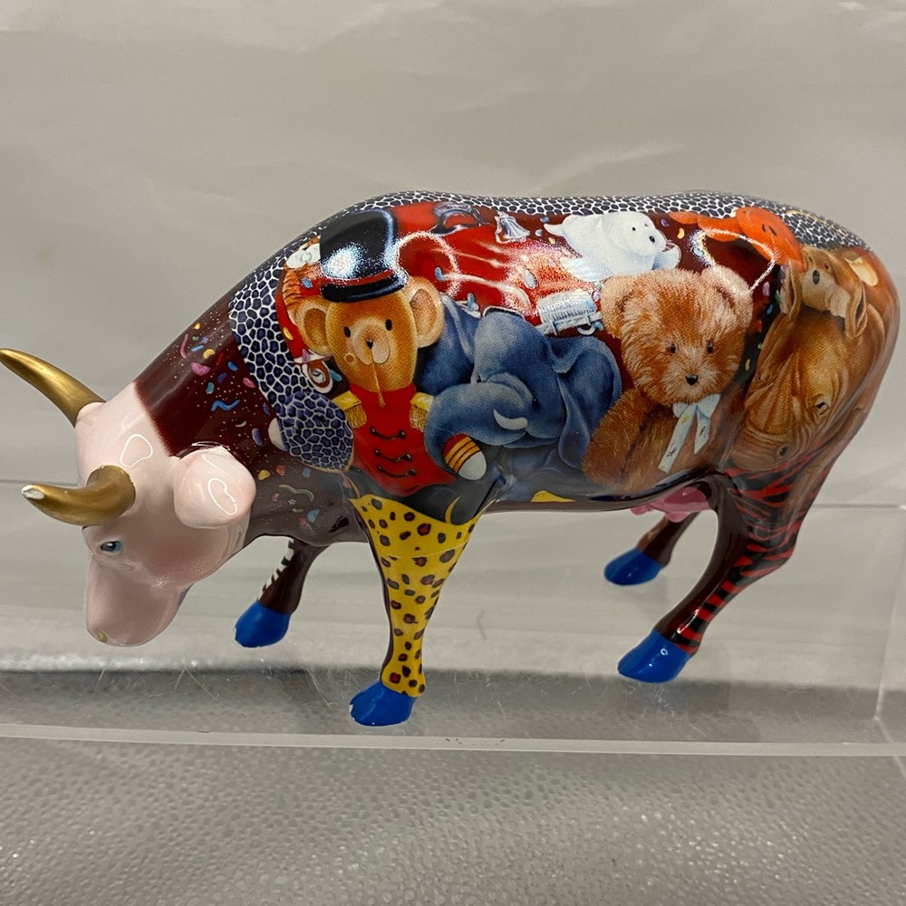 Beautiful Decorative Porcelain Bull- Hand Painted